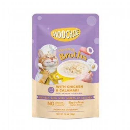 Moochie Tavuk ve Kalamarlı Kedi Çorbası 40 gr