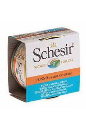 Schesir Soslu Ton Balıklı Tahılsız Yetişkin Kedi Konservesi 70 gr