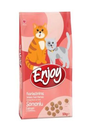 Enjoy Somonlu Kısırlaştırılmış Yetişkin Kedi Maması 10 Kg