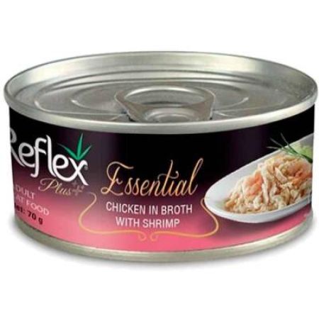 Reflex Plus Essential Tavuklu Karidesli Kedi Konservesi 70 gr