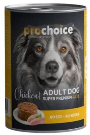 ProChoice Tavuk Etli Şekersiz Ezme Yetişkin Köpek Konservesi 400 gr