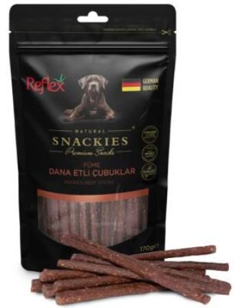 Reflex Snackies Füme Dana Etli Köpek Ödül Çubukları 170 Gr