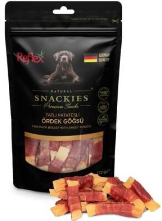 Reflex Snackies Tatlı Patatesli Ördek Göğsü Köpek Ödülü 170 Gr