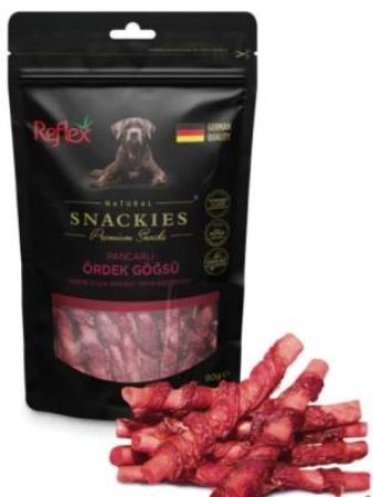 Reflex Snackies Pancarlı Ördek Göğüs Eti Köpek Ödülü 80 Gr