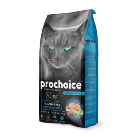 ProChoice Pro 34 Salmon&Rice Somonlu Yetişkin Kedi Maması 15 Kg