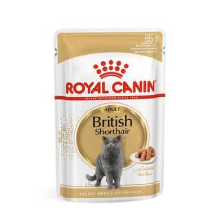 Royal Canin British Shorthair Adult Pouch Yetişkin Kedi Konservesi 85 gr