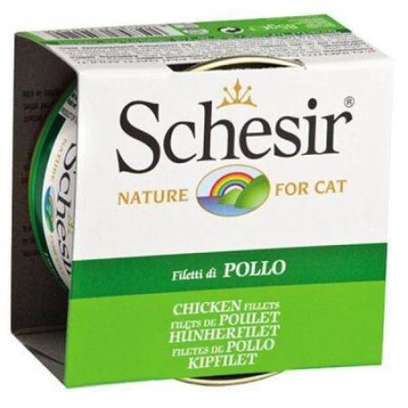 Schesir Jel İçinde Tavuk Etli Yetişkin Kedi Konservesi 85 gr