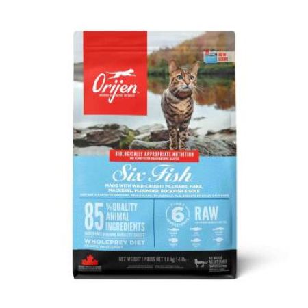 Orijen Cat Six Fish Tahılsız 6 Balıklı Yetişkin Kedi Maması 1.8 Kg