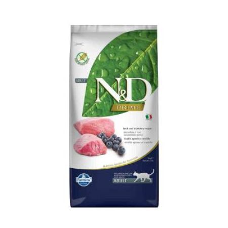 N&D Prime -Tahılsız - Kuzu Etli Yaban Mersinli - Yetişkin Kedi Maması 5kg