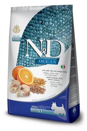 N&D Ocean Düşük Tahıllı Balıklı Küçük Irk Yetişkin Köpek Maması 2.5 Kg