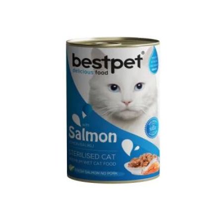 Bestpet Somonlu Kısırlaştırılmış Yetişkin Kedi Konservesi 400 gr
