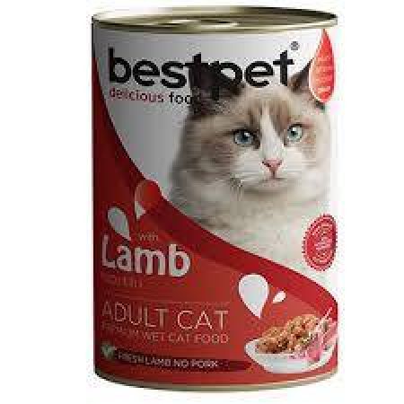 Bestpet Kuzu Etli Konserve Yetişkin Kedi Maması 400 G