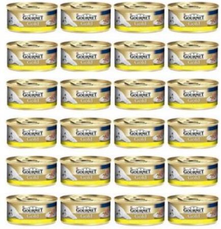 Gourmet Gold Kıyılmış Tavuklu Konserve Yetişkin Kedi Maması 24 X 85 gr