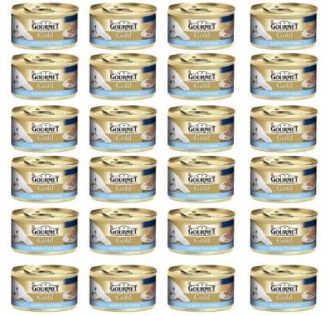 Gourmet Gold Kıyılmış Ton Balıklı Konserve Yetişkin Kedi Maması 24 X 85 gr
