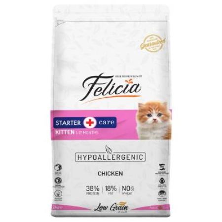 Felicia Tavuklu Düşük Tahıllı Yavru Kedi Maması 2 Kg