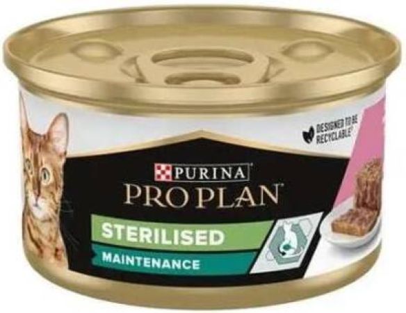 Pro plan Sterilised Somonlu Yetişkin Kedi Konservesi 85 gr