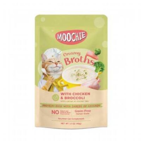 Moochie Tavuk ve Brokoli Kedi Çorbası 40 gr