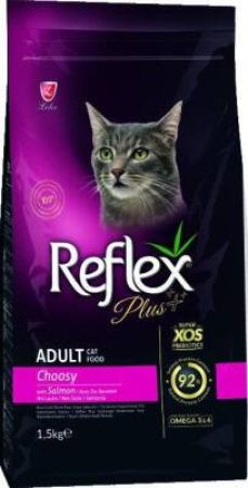 Reflex Plus Choosy Seçici Kediler İçin Somonlu Yetişkin Kedi Maması 1.5 Kg