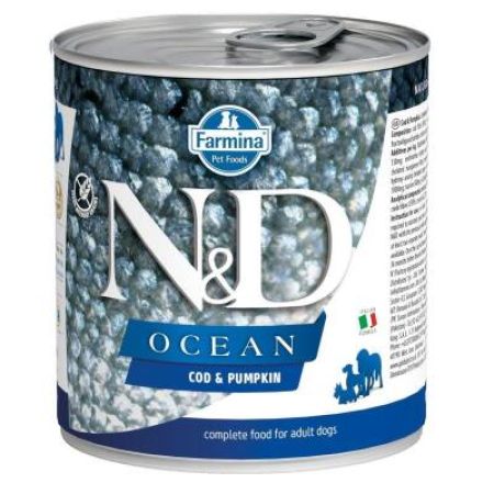N&D Ocean Morina Balıklı ve Balkabaklı Yetişkin Köpek Konservesi 285 gr