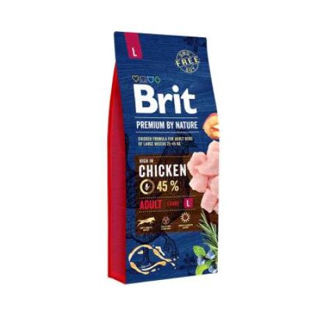 Brit Premium By Nature Adult L Büyük Irk Tavuklu Yetişkin Köpek Maması 15 kg