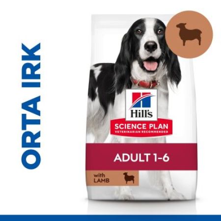 Hill's SCIENCE PLAN Yetişkin Orta Irk Kuzulu ve Pirinçli Köpek Maması 14 Kg