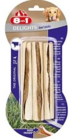 8in1 Delights Bones  Biftekli Köpek Ödül Kemiği  3'lü 75 gr