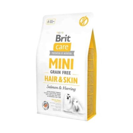 Brit Care Hair&Skin Somonlu Tahılsız Mini Irk Yetişkin Köpek Maması 7 kg