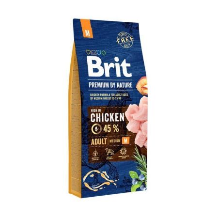 Brit Premium Nature Orta Irk Tavuklu Yetişkin Köpek Maması 15 Kg