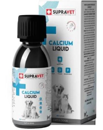 Supravet Calcium Kedi ve Köpek İçin Sıvı Kalsiyum Damla 100 ml