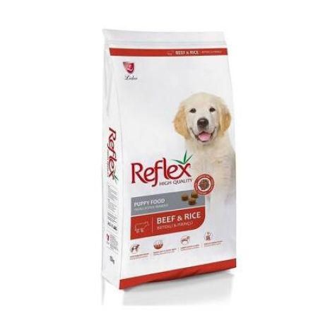 Reflex High Quality Biftekli ve Pirinçli Yavru Köpek Maması 15 KG