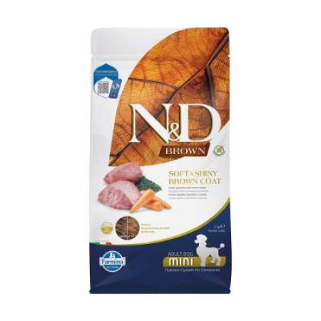 N&D BROWN Kuzu, Patates, Havuç Ve Spirulinalı Küçük Irk Yetişkin Köpek Maması 2kg