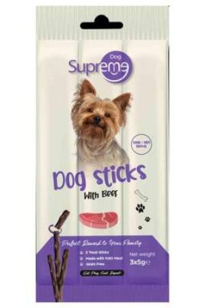Supreme Dog Sığır Etli Köpek Ödül Çubuğu 3 X 5 gr