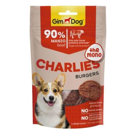 GimDog Charlies The Mono Burgers Sığır Etli Köpek Ödülü 70 gr