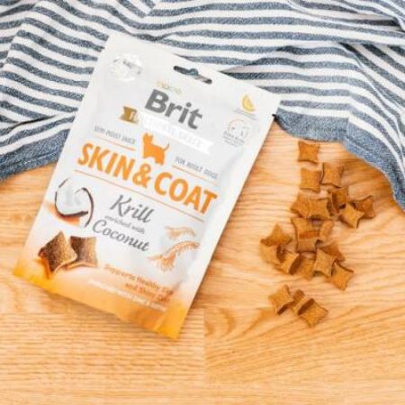 Brit Care Skin & Coat Karides ve Hindistan Cevizli Tüy Sağlığı İçin Köpek Ödülü 150 gr