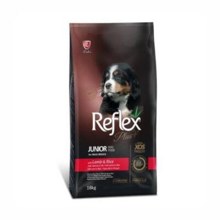 Reflex Plus Kuzu Etli ve Pirinçli Orta ve Büyük Irk Yavru Köpek Maması 18 Kg