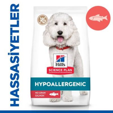 Hill's Science Plan Hypoallergenic Yetişkin Orta Irk Somonlu Köpek Maması 2,5 kg