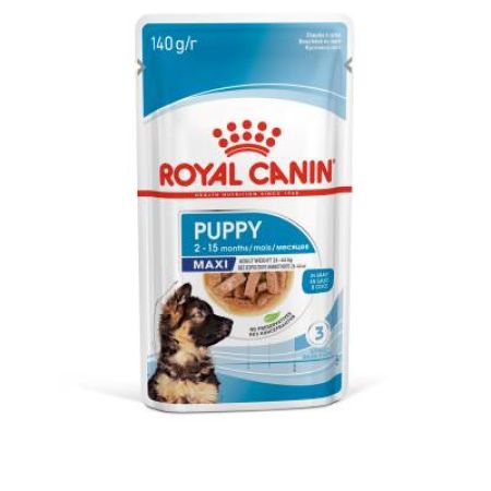 Royal Canin Maxi Puppy Büyük Irk Yavru Köpekler İçin Parça Etli Yaş Mama 140 gr X 10 adet