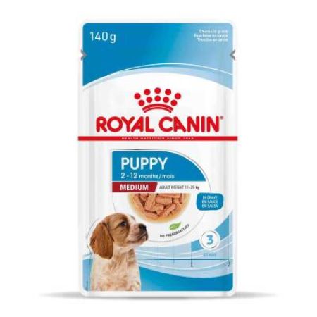 Royal Canin Medium Puppy Orta Irk Yavru Köpekler İçin Parça Etli Konserve Mama 140 gr X 10 Adet