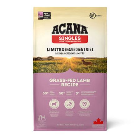 Acana Singles Grass Fed Lamb Kuzulu Elmalı Tahılsız Köpek Maması Tüm Irk ve Yaşam Evreleri 11,4 Kg 