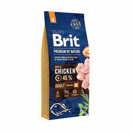 Brit Premium By Nature Adult Orta Irk Tavuklu Yetişkin Köpek Maması 15 Kg 