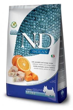 N&D Ocean Balıklı ve Balkabaklı Tahılsız Küçük Irk Yetişkin Köpek Maması 2.5 Kg