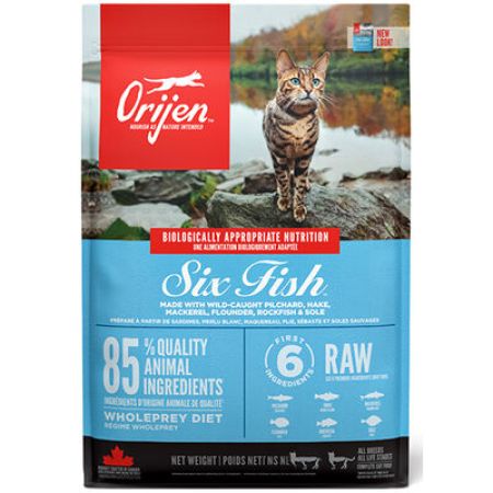 Orijen Six Fish 6 Balıklı Tahılsız Kedi Maması Tüm Irk ve Yaşam Evreleri 5,4 Kg 