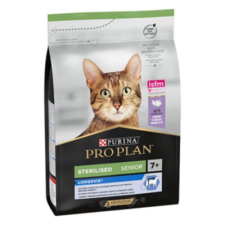 Pro Plan Sterilised Senior Hindili 7+ Yaşlı Kedi Maması 3 Kg 