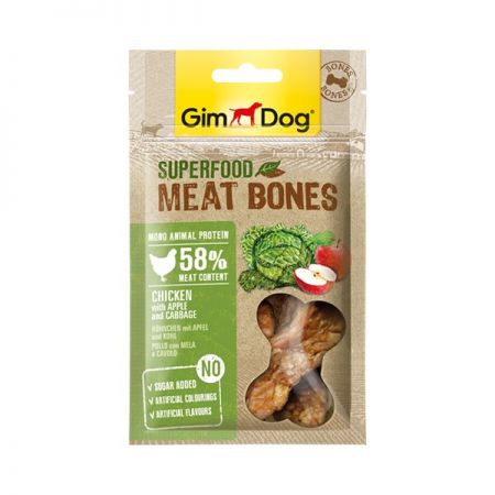Gimdog Super Food Meatbones Elma Ve Lahanalı Tavuklu Köpek Ödülü 70 Gr