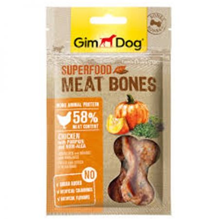 Gimdog Super Food Meatbones Kabaklı Ve Nori Yosunlu Tavuklu Köpek Ödülü 70 Gr
