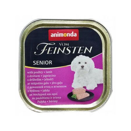 Animonda Vom Feinsten Senior Kümes Hayvanlı ve Kuzulu Yaşlı Köpek Konservesi 6 Adet 150 Gr 