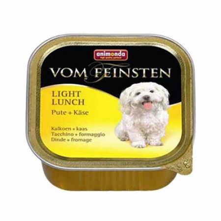 Animonda Vom Feinsten Hindili ve Peynirli Light Köpek Konservesi 6 Adet 150 Gr 