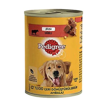 Pedigree Sığır Etli Yetişkin Köpek Konservesi 12 Adet 400 Gr 