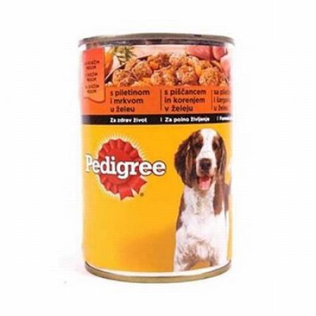 Pedigree Tavuklu ve Havuçlu Yetişkin Köpek Konservesi 12 Adet 400 Gr 