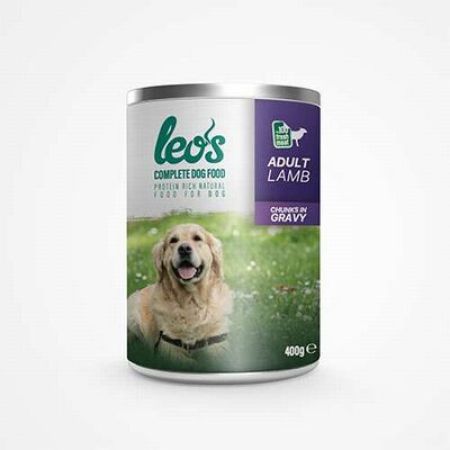 Leos Kuzu Parça Etli Soslu Yetişkin Köpek Konservesi 12 Adet 400 Gr 